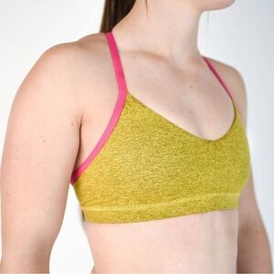 Fleo Reinette Sports Bra Bronze Bamboo + Cabaret Straps Small